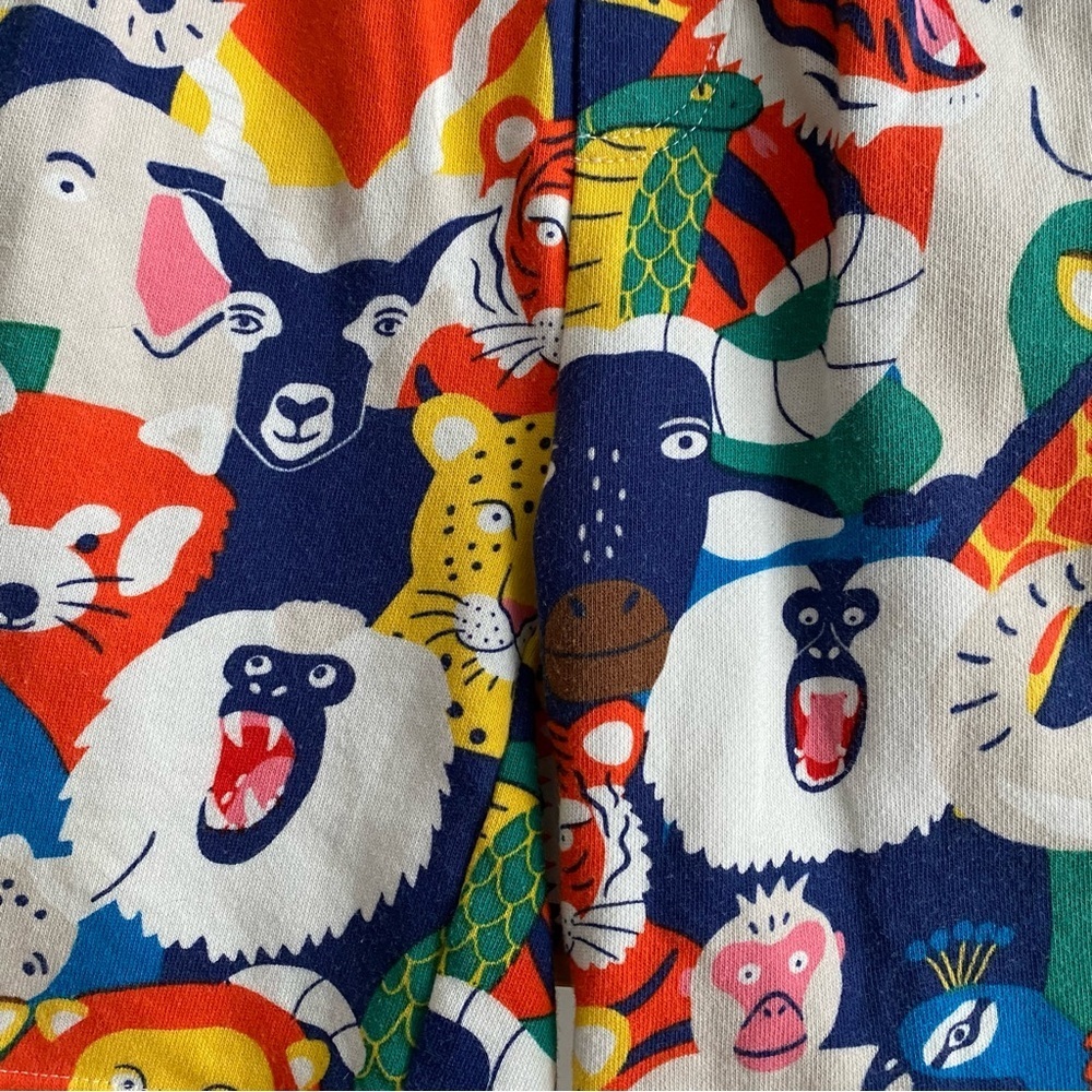 Mini Boden Colorful Animal Print Kids Shorts - Picture 8 of 11